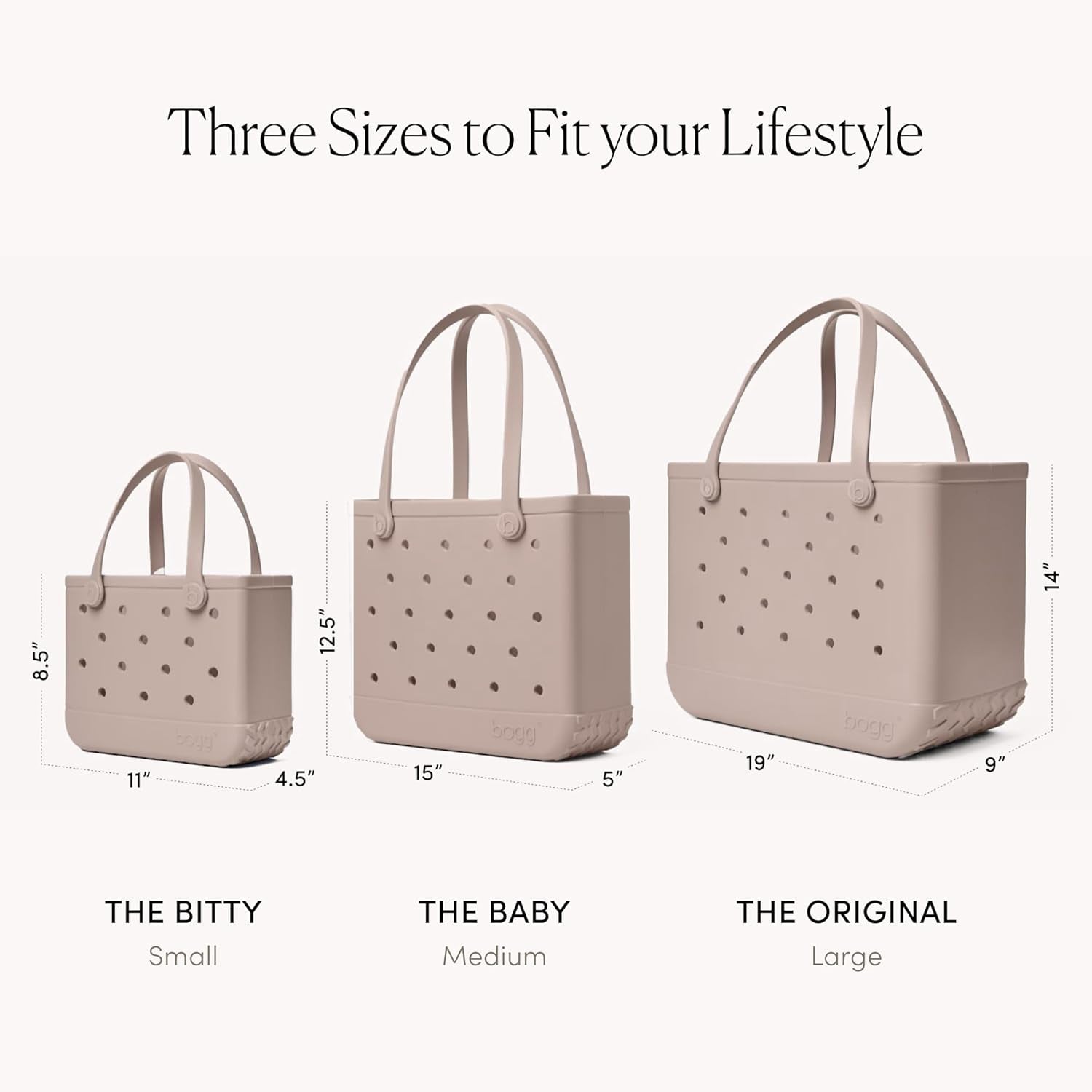 Bitty Small Tote Bag – 11” x 8.5” x 4.5” – Durable, Washable, Tip-Proof – Ideal for Beach, Pool, Boat, Work, and Sports Activities