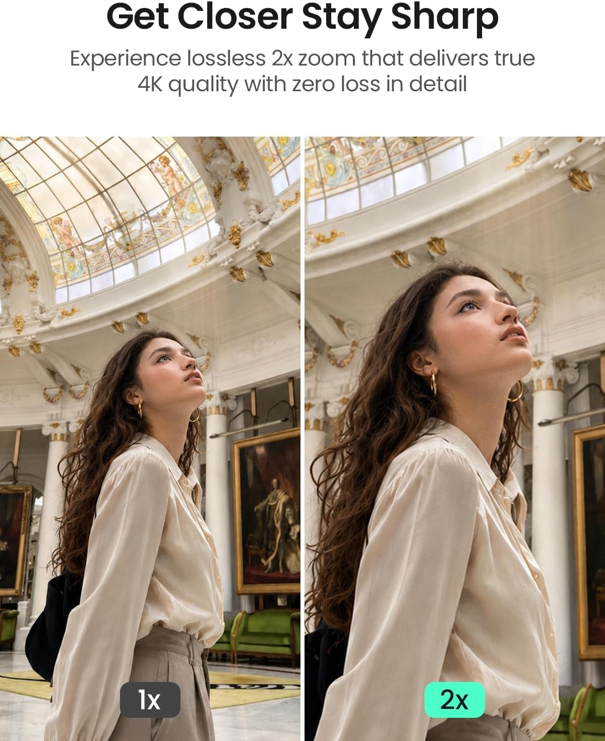 Xtra Muse Professional Vlogging Camera with 1'' CMOS Sensor, 4K/120fps Video Capability, Compact Design with 3-Axis Gimbal Stabilizer, Fast Autofocus, and Advanced Face/Object Tracking for Photography and Videography